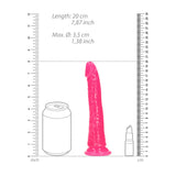 REALROCK 18 cm Slim Glow in the Dark Neon - Pink - Glow in Dark Pink 18 cm (7'') Dong - Image 8