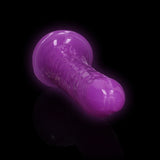 REALROCK 18 cm Slim Glow in the Dark Neon - Purple - Glow in Dark Purple 18 cm (7'') Dong - Image 4