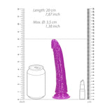 REALROCK 18 cm Slim Glow in the Dark Neon - Purple - Glow in Dark Purple 18 cm (7'') Dong - Image 8
