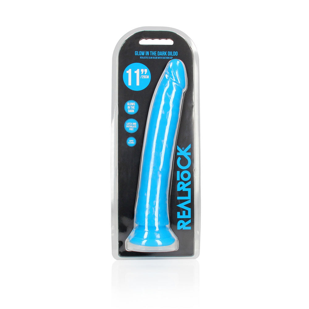 REALROCK Slim Glow in the Dark Neon - Blue - Glow in Dark Blue (11'')