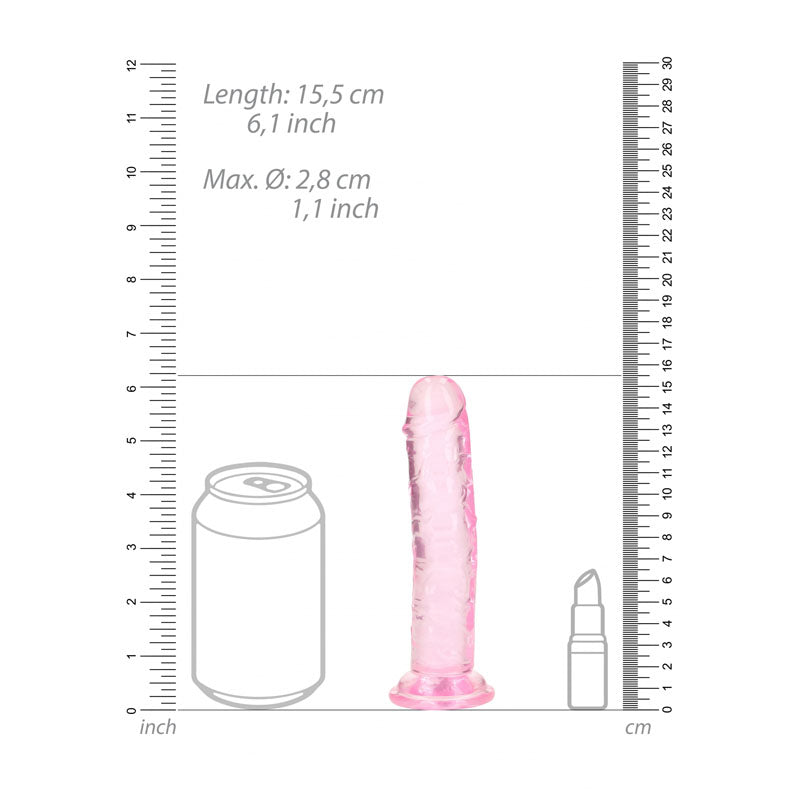 REALROCK 15.5 cm Straight Dildo 15.5 cm (6'') Dong