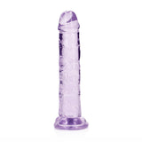 REALROCK 15.5 cm Straight Dildo - Purple - Purple 15.5 cm (6'') Dong - Image 4