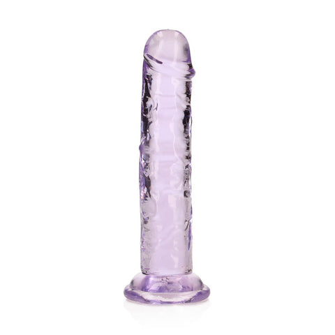 REALROCK 15.5 cm Straight Dildo - Purple - Purple 15.5 cm (6'') Dong - Image 1