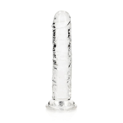 REALROCK 15.5 cm Straight Dildo 15.5 cm (6'') Dong - Clear