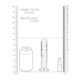 REALROCK 15.5 cm Straight Dildo - Clear - Clear 15.5 cm (6'') Dong - Image 6