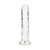 REALROCK 15.5 cm Straight Dildo - Clear - Clear 15.5 cm (6'') Dong - Image 1