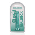 REALROCK 15.5 cm Straight Dildo - Turquoise - Turquoise 15.5 cm (6'') Dong