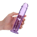 REALROCK 18 cm Straight Dildo - Purple - Purple 18 cm (7'') Dong - Image 2