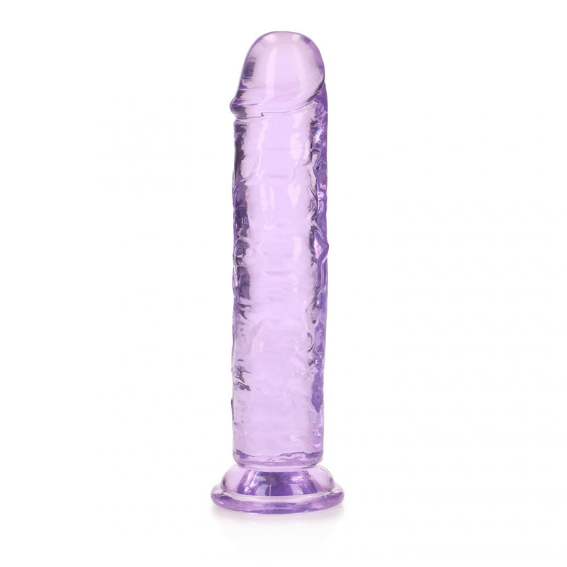 REALROCK 18 cm Straight Dildo 18 cm (7'') Dong - Purple