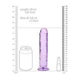 REALROCK 18 cm Straight Dildo - Purple - Purple 18 cm (7'') Dong - Image 6