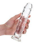 REALROCK 18 cm Straight Dildo - Clear - Clear 18 cm (7'') Dong - Image 2