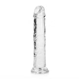 REALROCK 18 cm Straight Dildo - Clear - Clear 18 cm (7'') Dong - Image 3