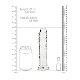 REALROCK 18 cm Straight Dildo - Clear - Clear 18 cm (7'') Dong - Image 6