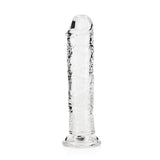 REALROCK 18 cm Straight Dildo - Clear - Clear 18 cm (7'') Dong - Image 1