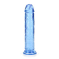 REALROCK 20 cm Straight Dildo - Blue - Blue 20 cm (8'') Dong