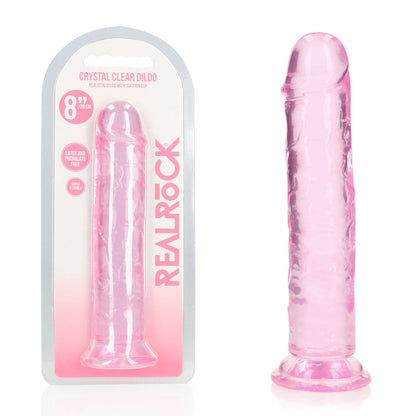REALROCK 20 cm Straight Dildo 20 cm (8'') Dong - Pink