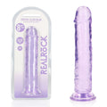 REALROCK 20 cm Straight Dildo - Purple - Purple 20 cm (8'') Dong