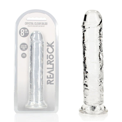 REALROCK 20 cm Straight Dildo 20 cm (8'') Dong - Clear