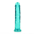 REALROCK 20 cm Straight Dildo - Turquoise - Turquoise 20 cm (8'') Dong