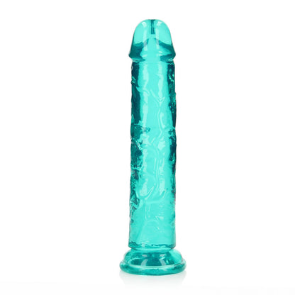 REALROCK 20 cm Straight Dildo - Turquoise 20 cm (8'') Dong