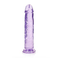 REALROCK 25 cm Straight Dildo - Purple - Purple 25 cm (10'') Dong
