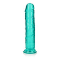 REALROCK 25 cm Straight Dildo - Turquoise - Turquoise 25 cm (10'') Dong