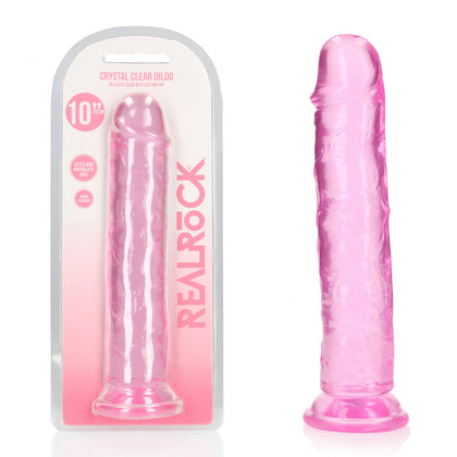 REALROCK 28 cm Straight Dildo - Pink - Pink 28 cm (10'') Dong