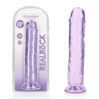 REALROCK 28 cm Straight Dildo 28 cm (10'') Dong - Purple