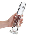 REALROCK 28 cm Straight Dildo - Transparent - Clear 28 cm (10'') Dong