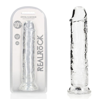 REALROCK 28 cm Straight Dildo 28 cm (10'') Dong - Clear