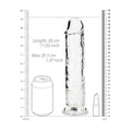 REALROCK 28 cm Straight Dildo - Transparent - Clear 28 cm (10'') Dong