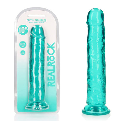 REALROCK 28 cm Straight Dildo 28 cm (10'') Dong - Turquoise