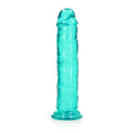 REALROCK 31 cm Straight Dildo - Turquoise - Turquoise 31 cm (11'') Dong