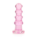 REALROCK 14 cm Curvy Anal Plug - Pink - Pink 14 cm (4.5'') Butt Plug