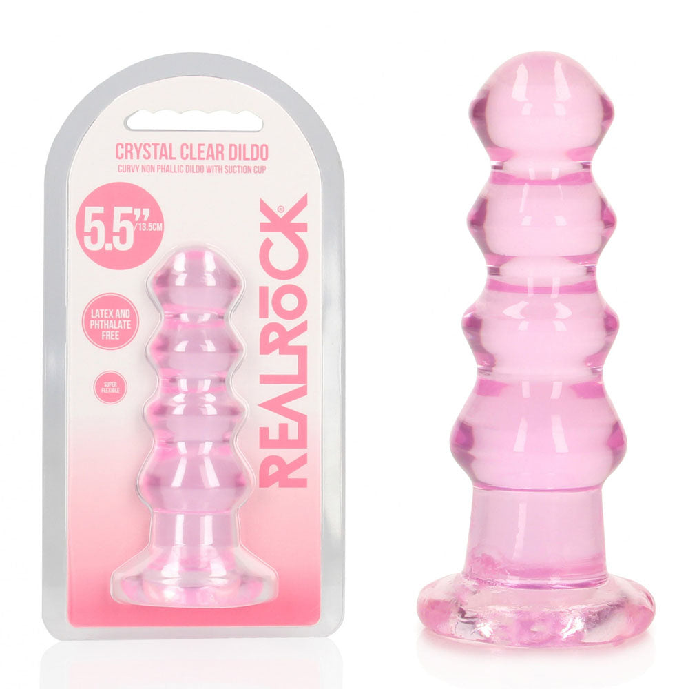 REALROCK 14 cm Curvy Anal Plug 14 cm (4.5'') Butt Plug - Pink