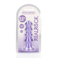 REALROCK 14 cm Curvy Anal Plug - Purple - Purple 14 cm (4.5'') Butt Plug