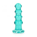 REALROCK 14 cm Curvy Anal Plug - Turquoise - Turquoise 14 cm (4.5'') Butt Plug