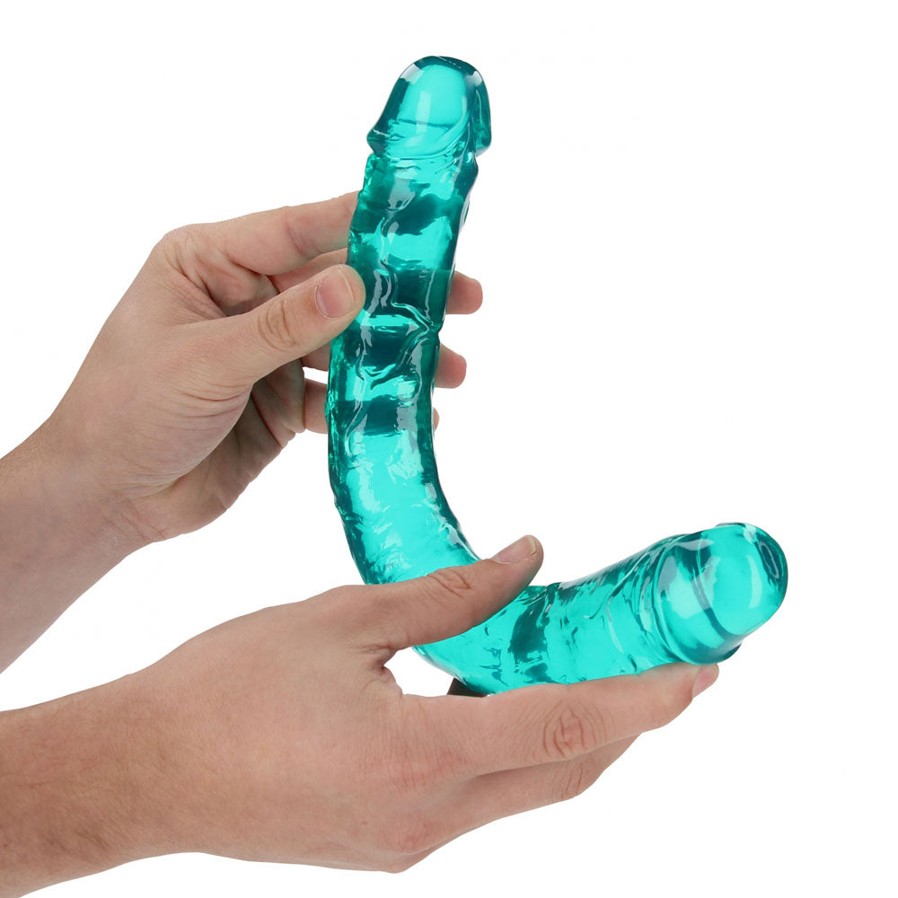 REALROCK 34 cm Double Dong - Turquoise 34 cm (14'') Double Dong
