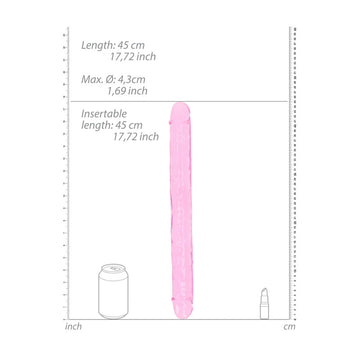REALROCK 45 cm Double Dong - Pink - Pink 45 cm (18'') Double Dong