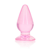 REALROCK 9 cm Anal Plug - Pink - Pink 9 cm (3.5'') Butt Plug - Image 1