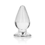 REALROCK 9 cm Anal Plug - Clear - Clear 9 cm (3.5'') Butt Plug - Image 1
