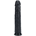 REALROCK 33cm Extra Long Dildo - Black - Black 33 cm (13'') Extra Long Dong