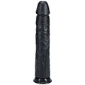 REALROCK 33cm Extra Long Dildo - Black - Black 33 cm (13'') Extra Long Dong