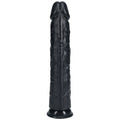 REALROCK 33cm Extra Long Dildo - Black - Black 33 cm (13'') Extra Long Dong