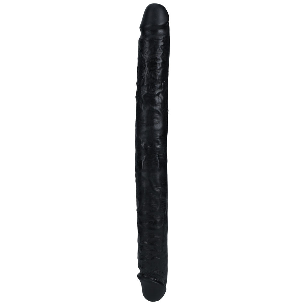 REALROCK 35cm Slim Double Dildo - Black 35 cm (14'') Double Dong