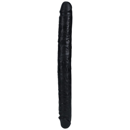 REALROCK 35cm Slim Double Dildo - Black 35 cm (14'') Double Dong