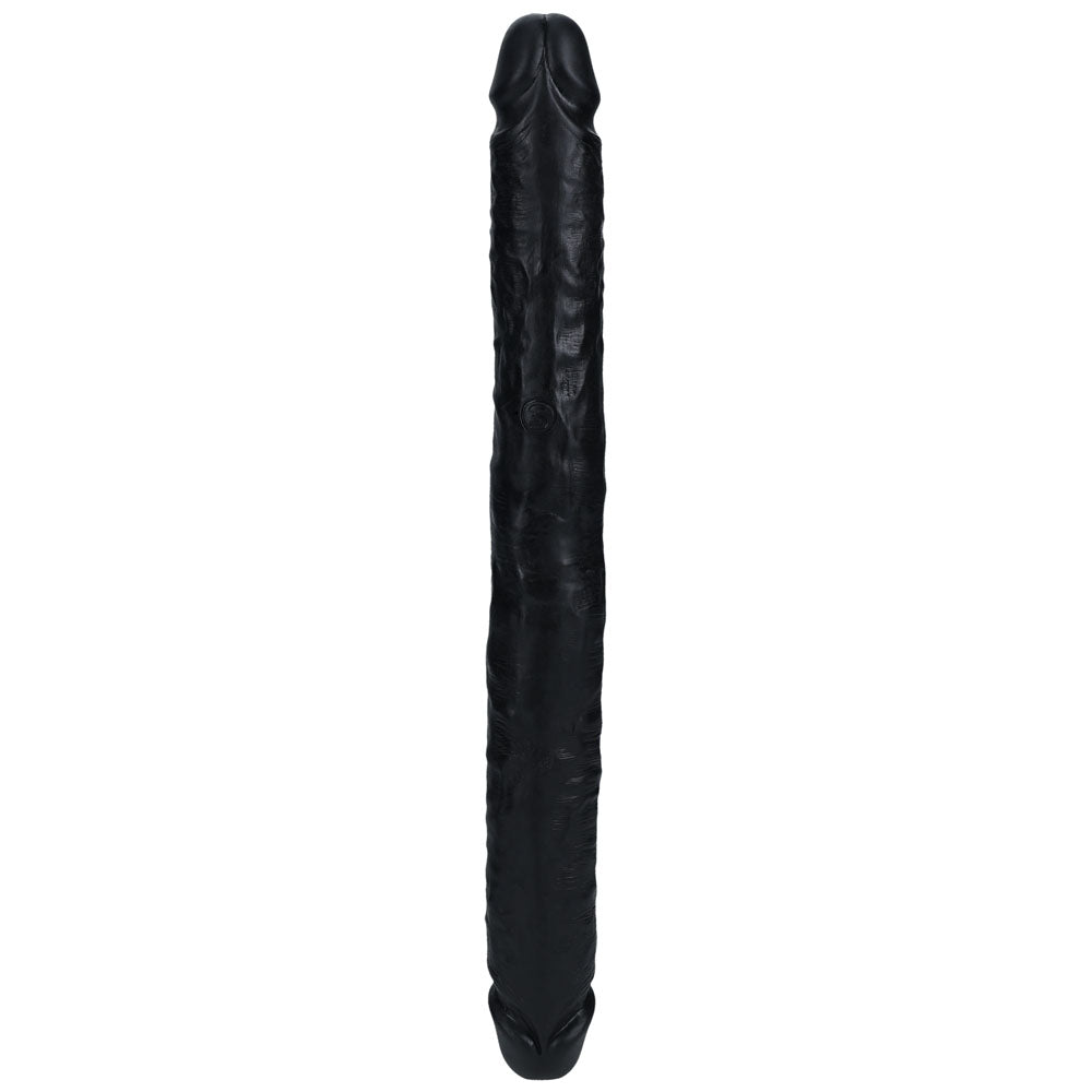 REALROCK 35cm Slim Double Dildo - Black 35 cm (14'') Double Dong