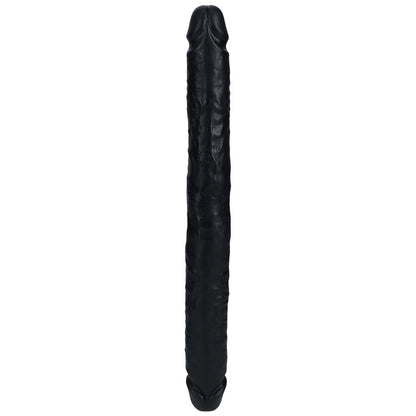 REALROCK 35cm Slim Double Dildo - Black 35 cm (14'') Double Dong