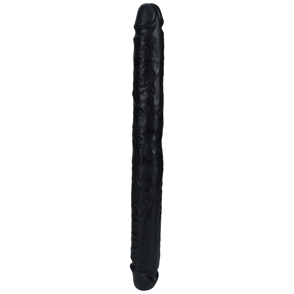 REALROCK 35cm Slim Double Dildo - Black 35 cm (14'') Double Dong