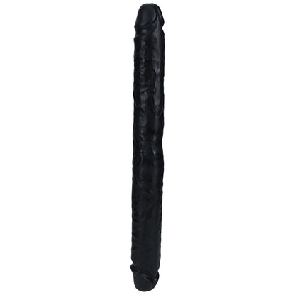 REALROCK 35cm Slim Double Dildo - Black 35 cm (14'') Double Dong